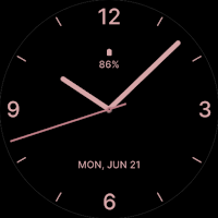 Rose Gold Watch Face