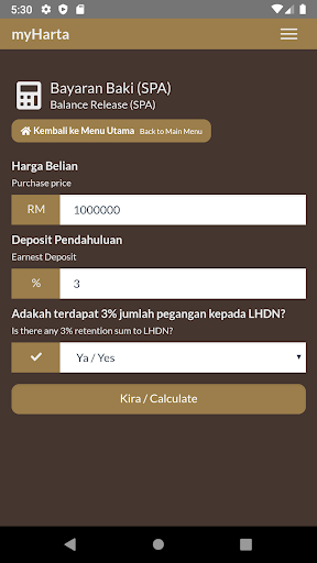 myHarta - Kalkulator Harta Screen 2