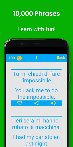Italian Phrases Screen 2
