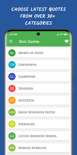 Android application Stoic Quotes-Daily Stoic Spark screenshort
