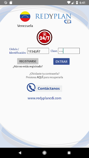 Android application REDYPLAN screenshort