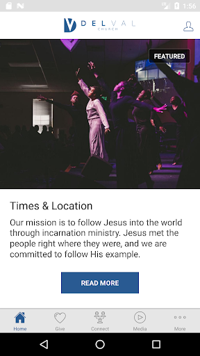 Android application DelVal Church screenshort