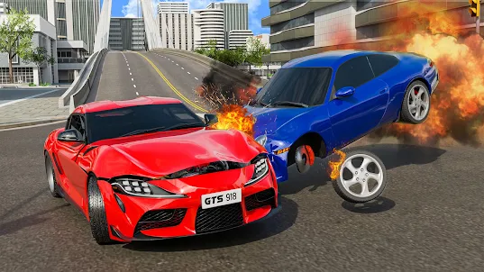 Car Crash Race Compilation 3D