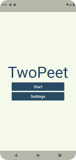 Android application TwoPeet screenshort