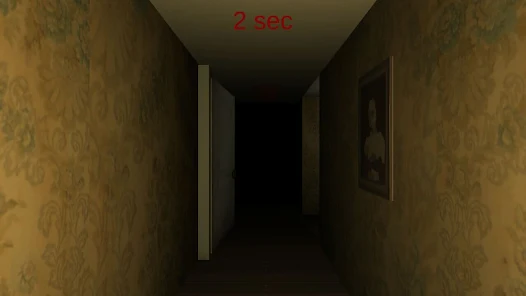 Dark corridor in a scary roblox game
