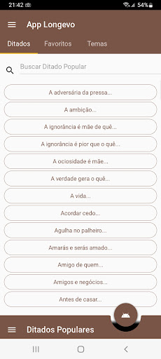 Longevo Ditados Populares