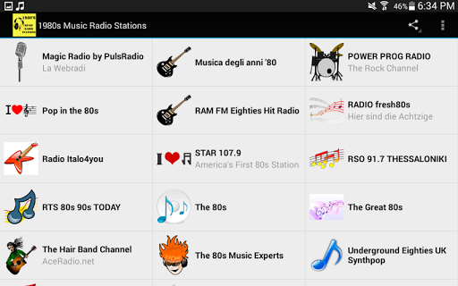 1980s Music Radio Stations