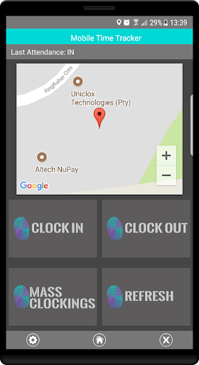 Mobile Time Tracker Screen 2