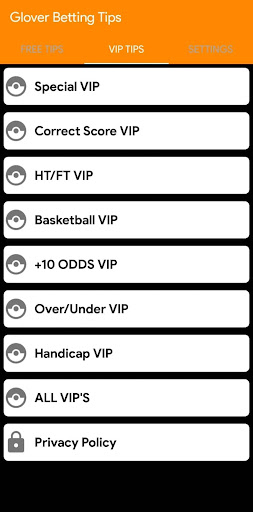 Glover Betting Tips Screen 3