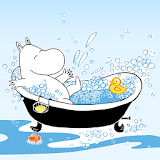 Moomin Bath time Atom Theme icon