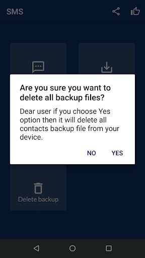Screenshot of Super SMS Backup & Restore