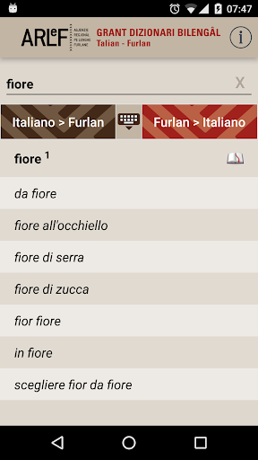 GDBtf Grant Dizionari Bilengâl Screen 3