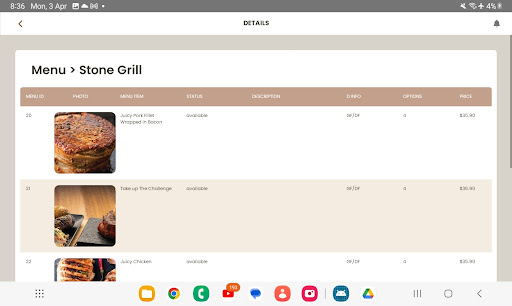 TahuaQR Restaurant Screen 2