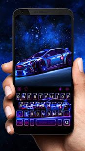 Racing Sports Car Keyboard Theme screenshots 1