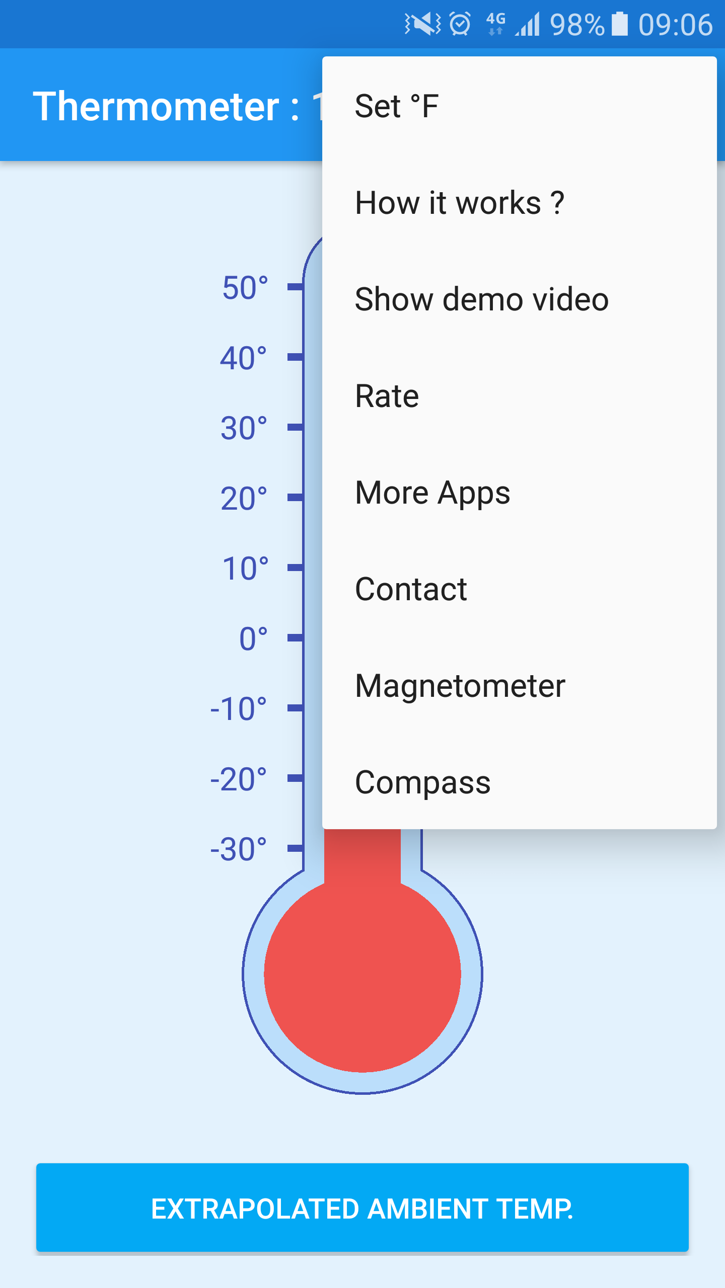 Android application My Thermometer screenshort
