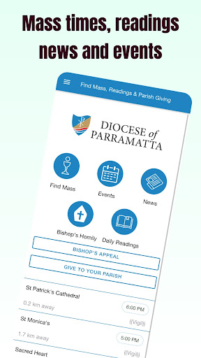 Android application Diocese of Parramatta screenshort