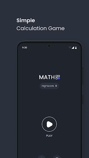 Android application MATH - Simple Calculation Game screenshort