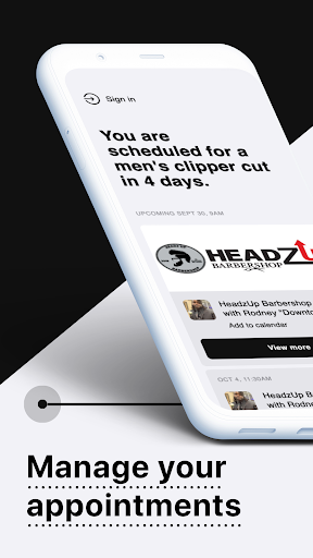 HeadzUp Barbershop Screen 2