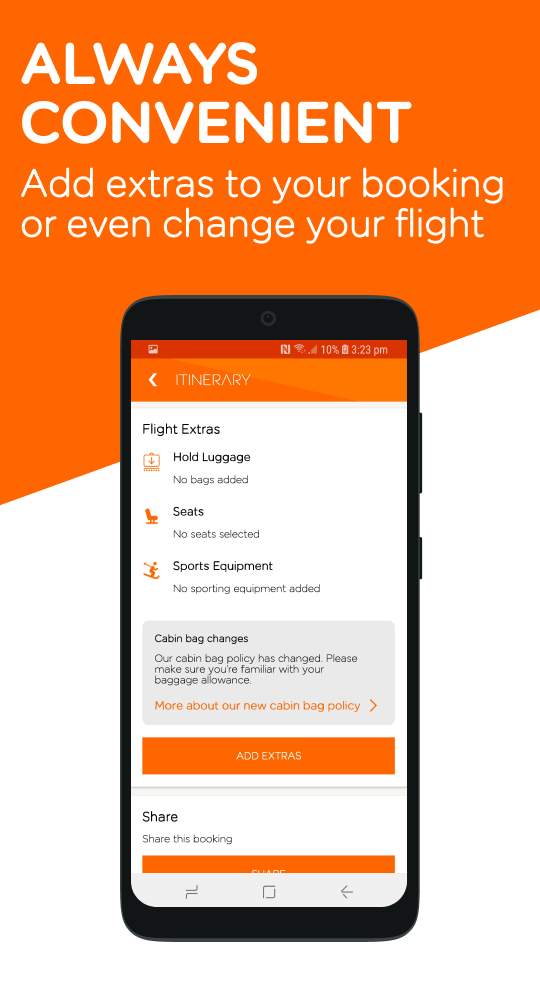 Android application easyJet: Travel App screenshort