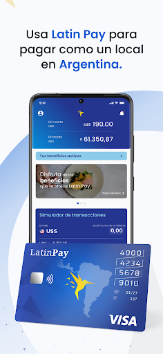 Android application Latin Pay screenshort