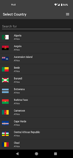 Travel Contacts Screen 2
