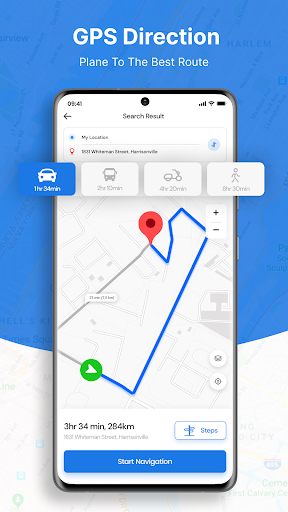 Android application GPS, Voice Navigation, Maps screenshort
