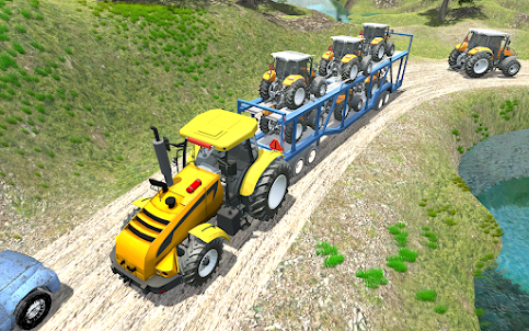 Farm Tractor Transport Driving