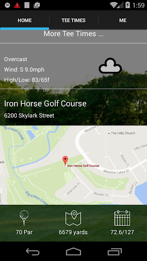 Iron Horse Golf Tee Times Screen 2