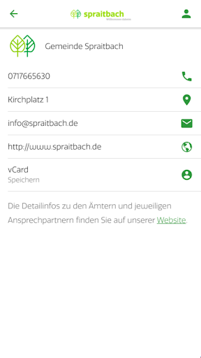 Spraitbach App Screen 3