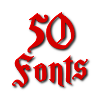 Fonts for FlipFont 50 10