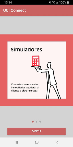Android application UCI Connect screenshort