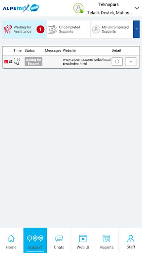 Live chat support - alpemixWeb Screen 3