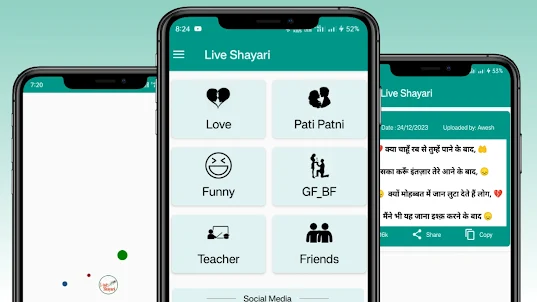 Live Shayari App: Love Shayari