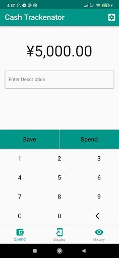 Cash Trackenator Screen 3