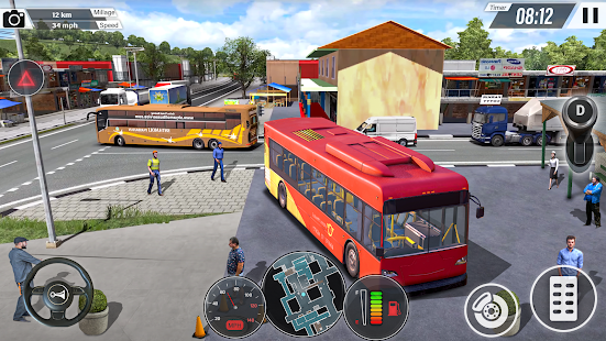Coach Bus Driving Sim Game 3D apkdebit screenshots 9