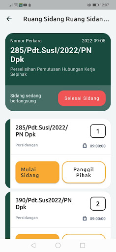 Antrian Sidang PN Depok Screen 2