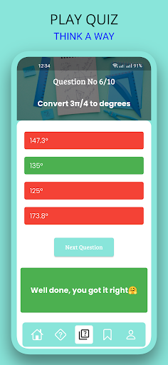 Screenshot of Algebra & Trigonometry Solver