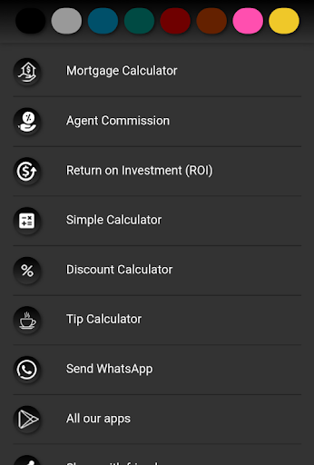 Android application Home Loan Calculator screenshort