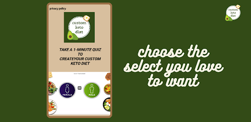 keto diet - custom plan Screen 2