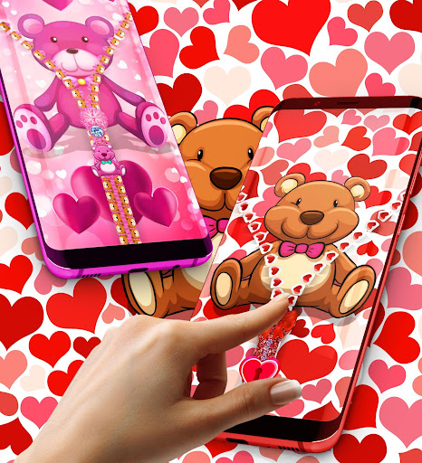Android application Teddy bear zip locker screenshort