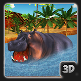 Angry Wild Hippo Hunter icon