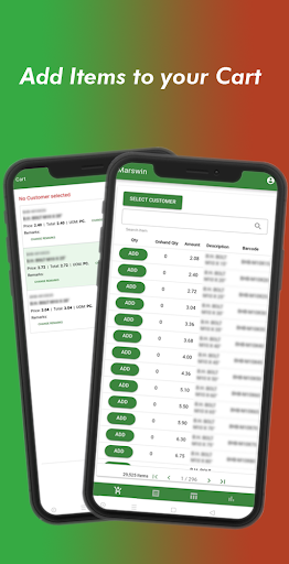 Android application Marswin Ordering screenshort