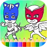 Masks Heroes Coloring Game icon