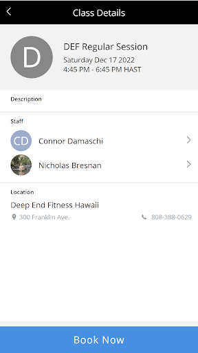Deep End Fitness Hawaii Screen 3