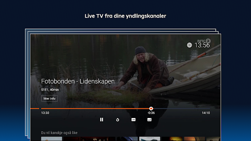 Android application Allente - Android TV screenshort