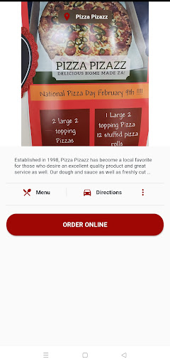 Pizza Pizazz of Federal Way Screen 2
