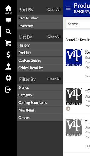 Android application VIP Foodservice Connect screenshort