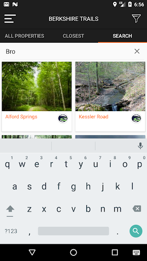 Screenshot of BNRC Berkshire Trails