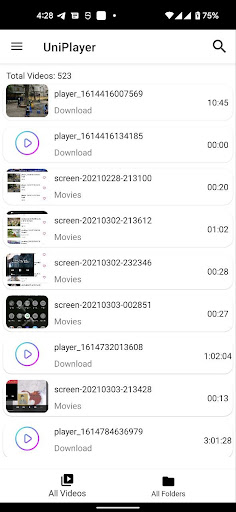 UniPlayer: Roku Remote Control Screen 3