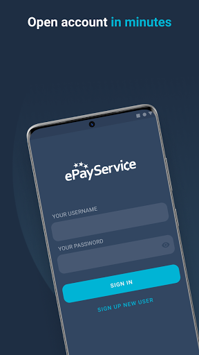 Android application ePayService screenshort